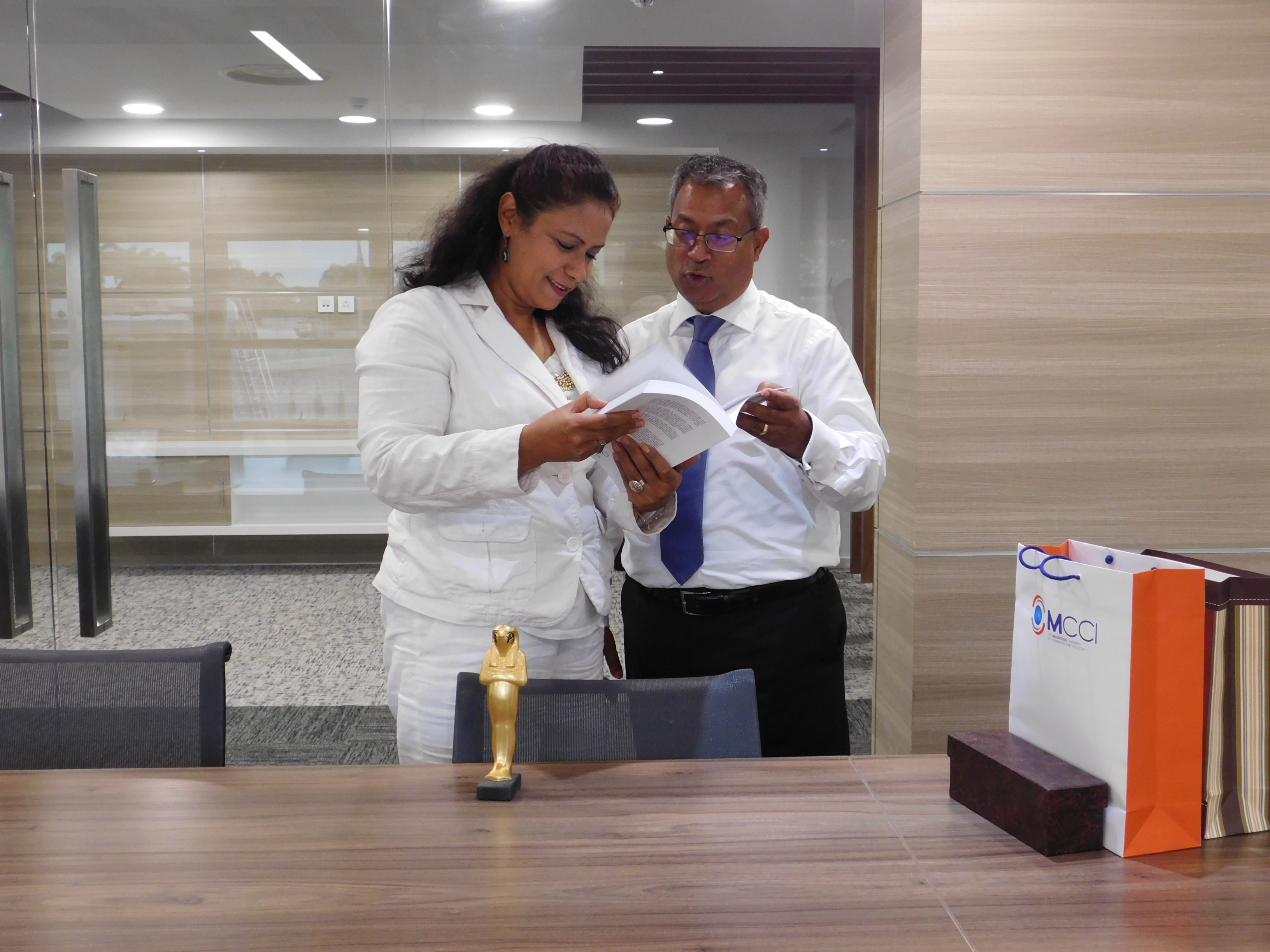 MCCI receives the visit of the new Ambassador of Egypt