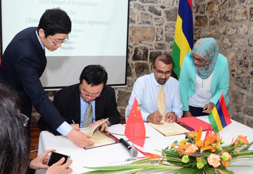 First Round of Discussions on the Mauritius-China FTA