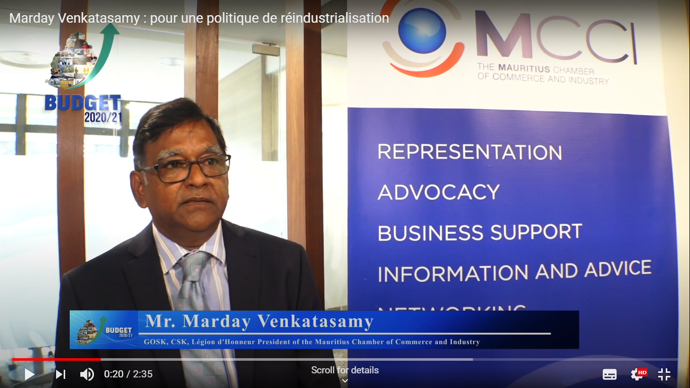 MCCI for the re-industrialisation policy: watch the video of MCCI President