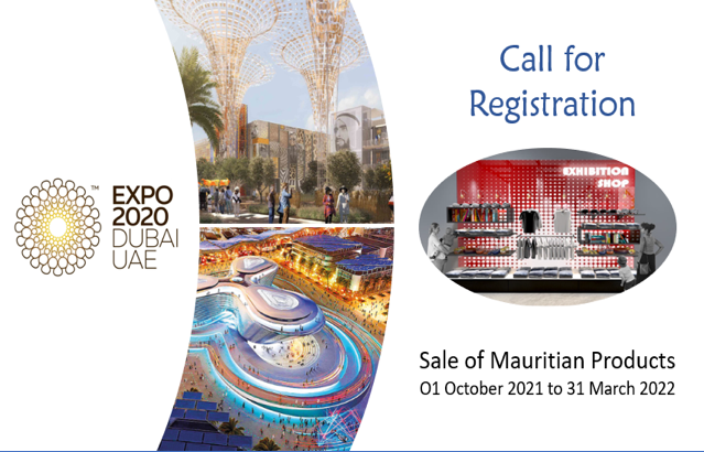 Expo Dubai 2020-Call for Registration for sale of Mauritian products
